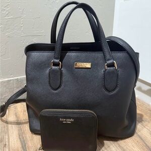 Kate Spade Black Satchel and Wallet Set